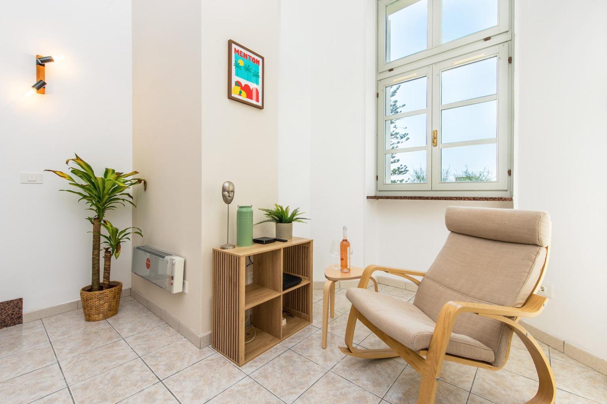 Oliviers -Agreable 2 Pieces Dans Maison Bourgeoise Menton Buitenkant foto